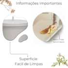 Lixeira Branca Cesto Banheiro 6 Litros Alumínio Suspensa Cozi