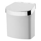 Lixeira Branca Compacta Para Pia Cozinha Escritório 2 5 Litro