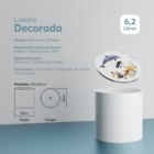 Lixeira Branca Decorada Com Golfinho E Estrela Do Mar