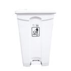 Lixeira C/ Pedal 100 Litros Resistente Branca - Perfect Branc