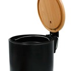 Lixeira C/ Tampa Bambu Madeira 3l C/ Pedal Wincy Florarte