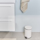 Lixeira c/Pedal 3L Branca Urban Sensea