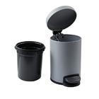 Lixeira c/Pedal 3L Cinza Clar Easy Sense