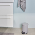 Lixeira c/Pedal 3L Cinza Clar Easy Sense