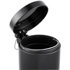 Lixeira c/Pedal 3L Preto Happy Sensea