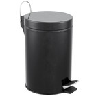 Lixeira c/Pedal 3L Preto Happy Sensea