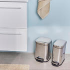 Lixeira c/Pedal 6L Prata Remix Sensea