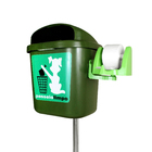 Lixeira Cata Caca Com Poste E Sacos Para Coleta E Descarte De