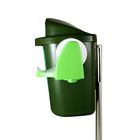 Lixeira Cata Caca Com Poste E Sacos Para Coleta E Descarte De