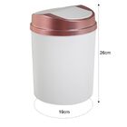 Lixeira Cesto 5 Litros Basculante Rosa Pérola Wp Connect - Br