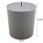 Lixeira Cesto 5 Litros Com Tampa E Puxador Cromado Cozinha Ba