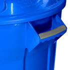 Lixeira Cesto Balde Com Tampa 100 Litros Azul Jsn