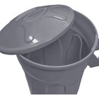 Lixeira Cesto Balde Com Tampa 60 Litros Cinza Jsn