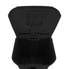 Lixeira Cesto De Lixo 60l 2 Tampas Pedal E Rodinhas Comercio