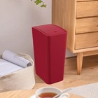 Lixeira Cesto De Lixo 8l Com Tampa Click Retangular Banheiro