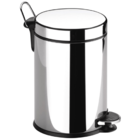Lixeira Cesto De Lixo Inox C/ Pedal Lavabo Escritorio 5lts Ci