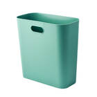 Lixeira Cesto De Lixo Retangular Compacta Sem Tampa 7l Verde