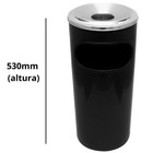 Lixeira Cinzeiro Aro Em Alumínio