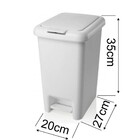 Lixeira Click Pedal 10 Litros Branca
