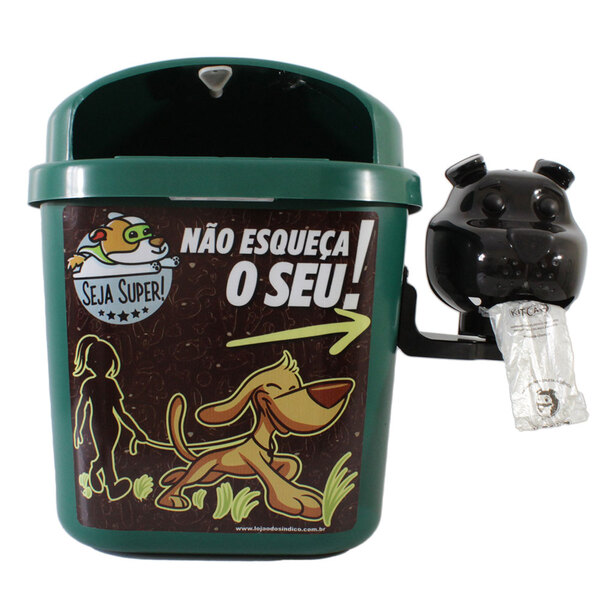 Lixeira Coletor De Fezes Resíduo Animal Cata Caca Cachorro Co