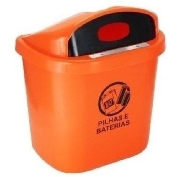 Lixeira Coletor Para Descarte De Pilhas E Baterias  40 L Pret