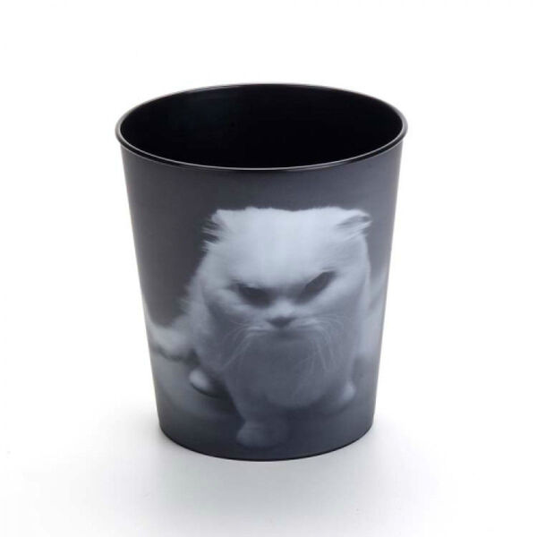 Lixeira Com Estampa De Gato Em 3d Lata De Lixo Com Estampa De