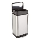 Lixeira Com Fechamento Silencioso Suave Soft De Aço Inox 12l