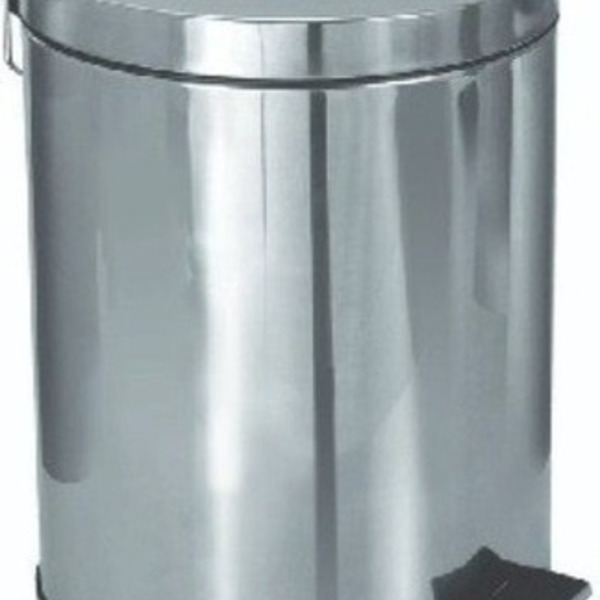 Lixeira Com Pedal 20 Litros Aço Inox Cesto Interno Removível