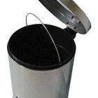 Lixeira Com Pedal 20 Litros Aço Inox Cesto Interno Removível