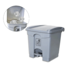 Lixeira Com Pedal 35 Litros Resistente Cinza Perfect Cinza 35