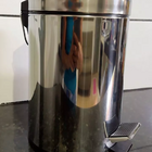 Lixeira Com Pedal 3 Litros 100% Inox Cesto Removivel Lixo