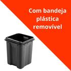 Lixeira Com Pedal 3 Litros Inox Tampa Basculante Vonder