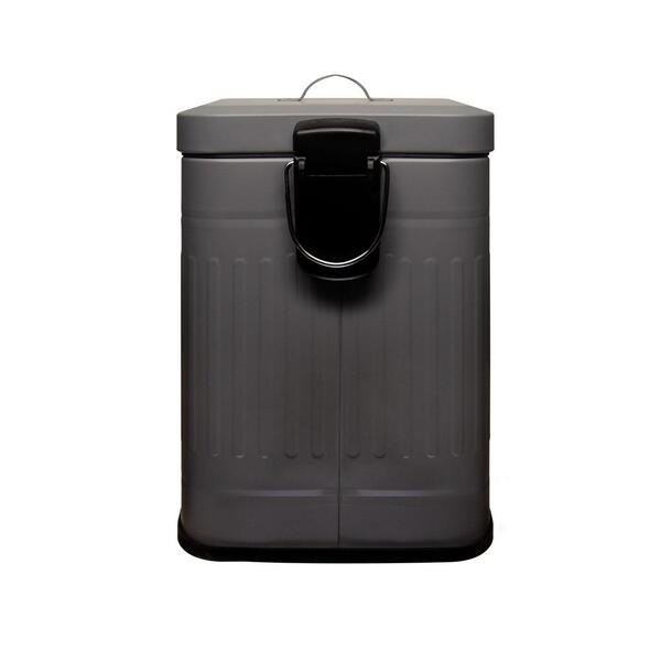 Lixeira Com Pedal 5 Litros Vintage Cinza Riga