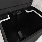 Lixeira Com Pedal E Aro Interno 20 Litros Ou Trium Preto Fosco