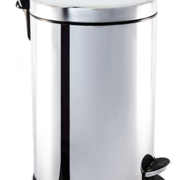 Lixeira Com Pedal E Balde Aço Inox 20 Litros 3040/204 Brino