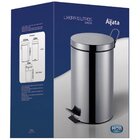 Lixeira Com Pedal E Tampa Mor Ágata 12l Aço Inox Com Balde In