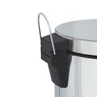 Lixeira Com Pedal E Tampa Mor Ágata 12l Aço Inox Com Balde In