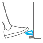 Lixeira Com Pedal Piso Docol Flat 10l Aço Inox Balde Removível