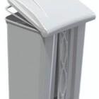 Lixeira Com Pedal Polipropileno Branca - 50 Litros