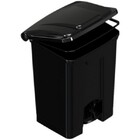 Lixeira Com Pedal Polipropileno Preta - 50 Litros