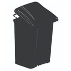 Lixeira Com Pedal Polipropileno Preta - 50 Litros