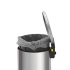 Lixeira Com Pedal Tramontina Loop Aço Inox Polido 12 Litros