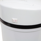 Lixeira com Sensor Automática Branca em aço Inox 8 Litros