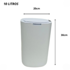 Lixeira Com Sensor Automática Cozinha Banheiro 10l