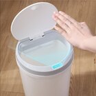 Lixeira Com Sensor De Proximidade Recarregavel Usb 12l Cinza