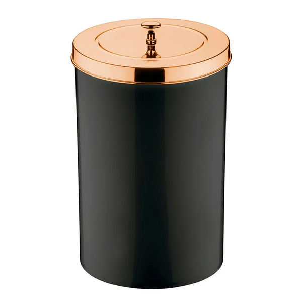 Lixeira Com Tampa 8 Litros Cesto De Lixo Aramado Future Casa