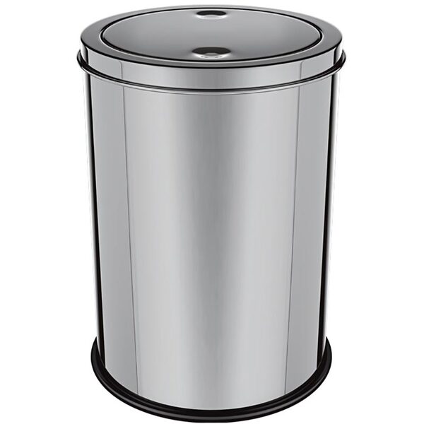 Lixeira Com Tampa Basculante 12 L - Euro Home - Inox