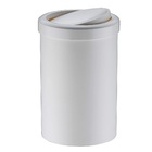 Lixeira Com Tampa Basculante 8 Litros Branca Plastico