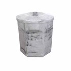 Lixeira Com Tampa Marble - 6 Litros