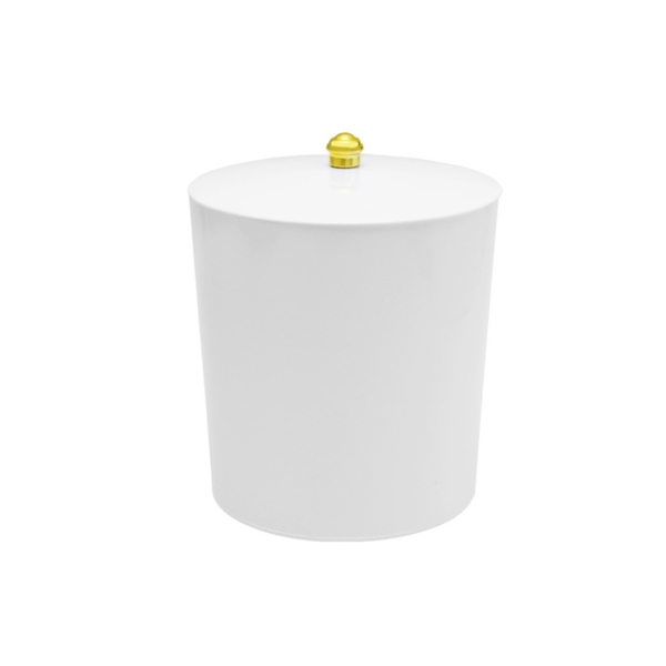 Lixeira Com Tampa Para Banheiro Cozinha 5litros Haus Branca